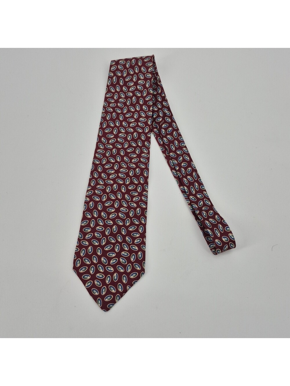 Christian Dior Silk Tie Geometric Men Necktie